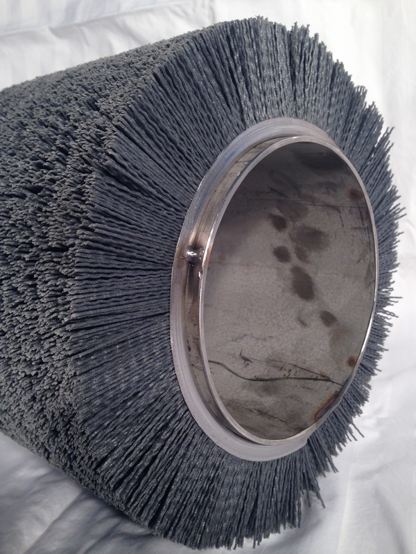 Picture of nylon wide face abrasive bristle brush