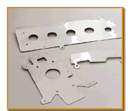 Picture of flat small parts deburring piece for aerospace industry